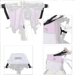 wholesale waterproof pet carrier portable dog bike basket with adjustable shoulder strap & safety features