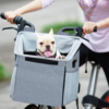 wholesale waterproof pet carrier portable dog bike basket with adjustable shoulder strap & safety features