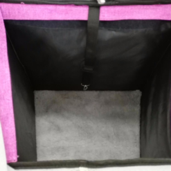 wholesale waterproof pet carrier portable dog bike basket with adjustable shoulder strap & safety features