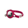 wholesale custom reflective leather kitten collar with airtag holder & bell for girls