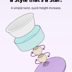 adjustable ceramic pet bowl easy to clean, ergonomic spine protection for cats & small dogs