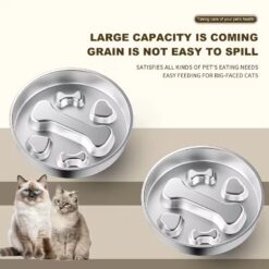 wholesale metal stainless steel pet cat dog food water bowl pet food bowl, for small medium dogs
