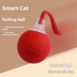 smart cat rolling ball food grade silicone, touch sensitive, auto obstacle avoidance, cute sporty design