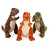 wholesale indestructible dinosaur dog toy durable squeaky chew toy for aggressive chewers