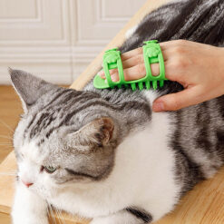 wholesale custom silicone cat scratcher table leg toy with built in grooming brush & massage