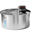 3.2l stainless steel pet water fountain advanced multi layer filter, eco friendly & durable
