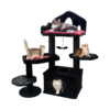 premium multi level cat tree tower with condo and scratching posts for indoor cats & kittens