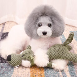 wholesale indestructible dinosaur dog toy robust squeaky plush chew toy for aggressive chewers