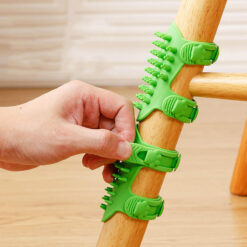 wholesale custom silicone cat scratcher table leg toy with built in grooming brush & massage