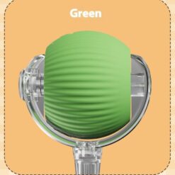 smart cat rolling ball food grade silicone, touch sensitive, auto moving toy for natural hunting simulation & continuous play