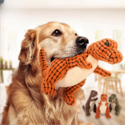 wholesale indestructible dinosaur dog toy durable squeaky chew toy for aggressive chewers
