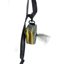 wholesale washable dog poop bag holder zipper pouch with leash attachment