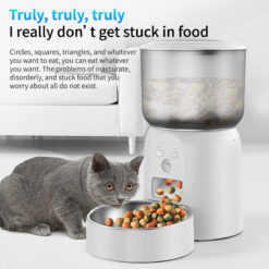 wifi smart pet feeder with hd camera 3l automatic food dispenser for cats & dogs