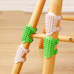 wholesale custom silicone cat scratcher table leg toy with built in grooming brush & massage