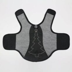 led christmas dog harness usb rechargeable with glow lights & embroidery