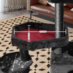 premium multi level cat tree tower with condo and scratching posts for indoor cats & kittens