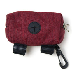 wholesale washable dog poop bag holder zipper pouch with leash attachment