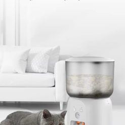wifi smart pet feeder with hd camera 3l automatic food dispenser for cats & dogs