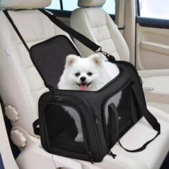 wholesale custom foldable pet travel carrier durable, breathable & portable with zipper