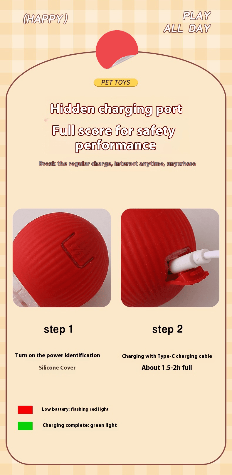 smart cat rolling ball food grade silicone, touch sensitive, auto obstacle avoidance, cute sporty design