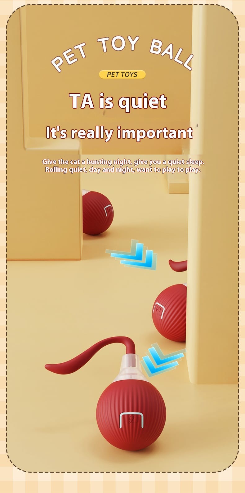 smart cat rolling ball food grade silicone, touch sensitive, auto obstacle avoidance, cute sporty design